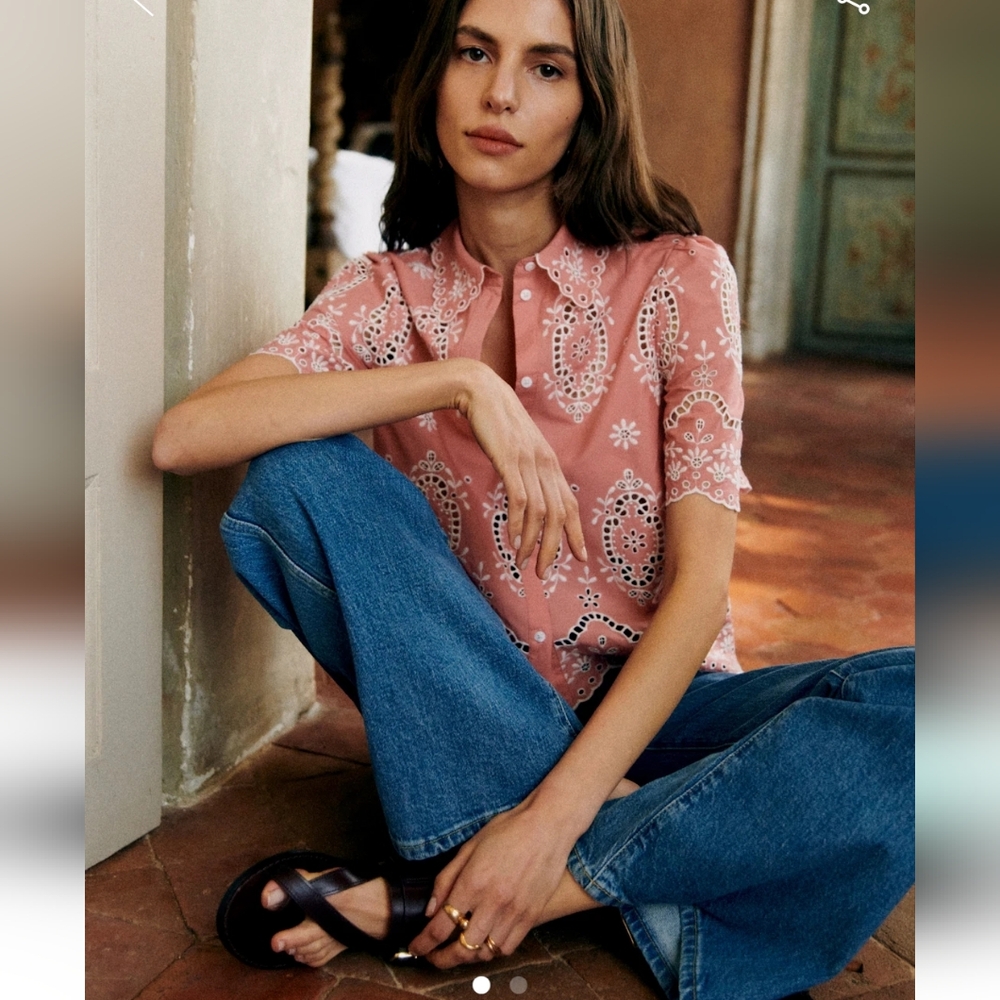 NWT Sezane Elvira Blouse